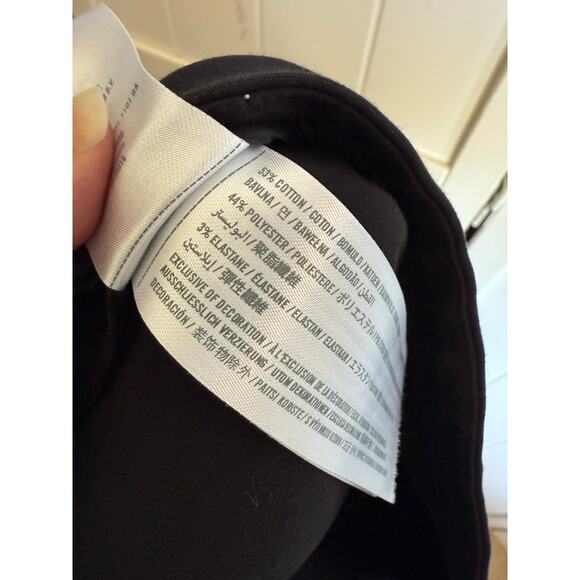 Abercrombie & Fitch Womens Skort Sz 2 Skirt Shorts Black Asymmetrical Diagonal - Picture 6 of 7